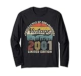 20th birthday gift for her him vintage 2001 limited edition maglia a manica
