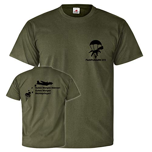 T-shirt avec armure de parachute FschPzAbwBtl 272 BW #26273 vert X-Large pour homme