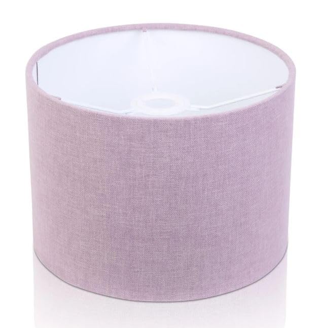 Handmade Oslo Lilac Drum Lampshade Table Lamp/Floor Lamp, Ceiling Pendant (Diameter 10" (25cm))