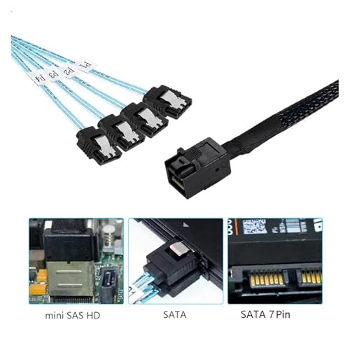 Cable de datos SATA 12Gbps 1 m LINGQE miniatura 3