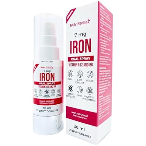 NutriStella Iron Spray with Vitamins B12 and B6 Cover