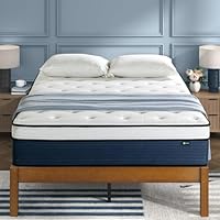 ZINUS 14 Inch Cooling Comfort Support Hybrid Mattress [New Version], Queen, Fiberglass Free, Medium Plush, Cooling Motion Isolation, Certified Safe Foams & Fabric, Mattress in A Box