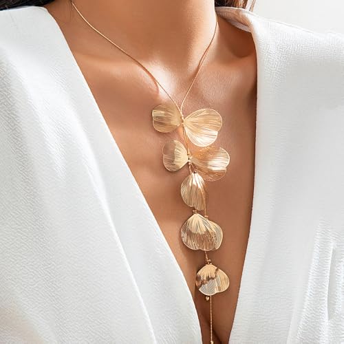 Collier plastron doré ginkgo : sublimez un décolleté trop simple - 3