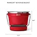YETI Rambler Beverage Bucket, Double-Wall Vacuum Insulated Ice Bucket with Lid, Rescue Red