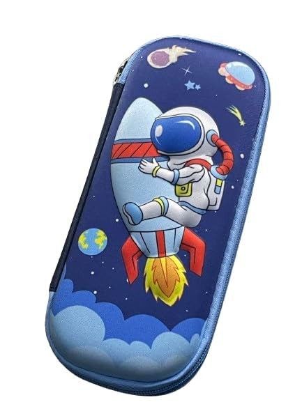 JUGTE Pencil Case 3D Cover Pencil Pouch Bag Compass School Pouch Organizer for Students Kids Premium Stylish Pen Holder Pouch Stationery Box for Boys and Gifts for Kids (Pencil Case Space) (B0CVS2F1WF) Amazon Price History, Amazon Price Tracker