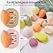 Fauxomor 2 Pcs Makeup Sponge Holder,Double-Sided Breathable Silicone Beauty Make Up Blender Case for Travel or Daily,Shatterproof Make-up Travel Case Quick Drying Easy to Carry,Grey+Pink