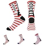 Funny Socks - Our T Socks are a great addition for President 2024 Campaign. Would be a great conversation starter to any Donald support. Let's do a patriotic theme! Hilarious Hair Design - Show your support with fun socks featuring an image of the ic...