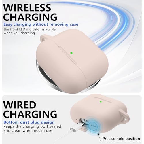 Image of Ljusmicker for AirPods 4 Case 2024 with Cleaner Kit,Milk Tea