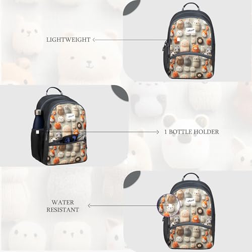 Image of F Gear Brio Kids Backpack|Water-Resistant Polyester|2 Spacious Compartments with Front Pocket & Bottle Holder Adjustable Shoulder Straps|Durable YKK Zippers