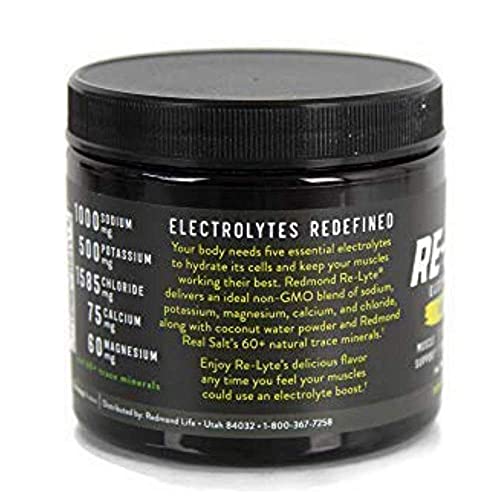 Redmond Bundle Re-Lyte Electrolyte Drink Mix With Real Salt 16 Oz Pouch #TOP5