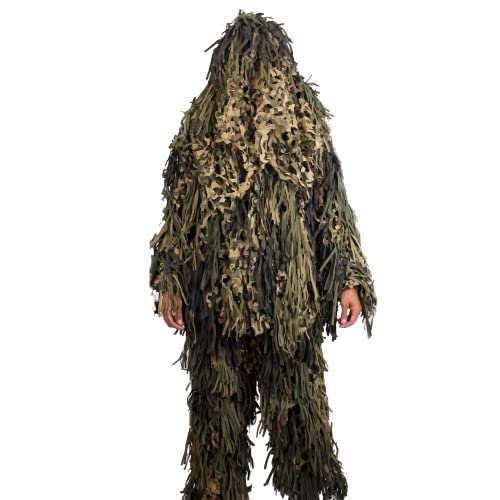 CamoSystems Jackal Sniper Suits - Ghillie Hooded Jacket with Trousers, XL/2X, Killer Kamo