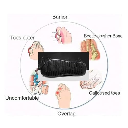 Yytcsjz Summer Breathable Men's Slip-On Clip-Toe Non-slip Bunion Beach Sandals, Comfortable Outdoor Open Toe Plantar Fasciitis Flip Flops, for Hallux Valgus, Plantar Fasciitis, Arch of Foot3