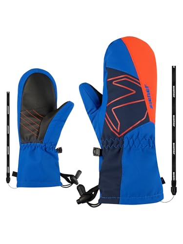 Moufles ski enfant extra chaudes imperméables en laine Ziener marine
