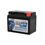 CARTEC YTX4L-BS AGM Motorradbatterie 4Ah 130A, wartungsfrei, auslaufsicher, vibrationsfest, hohe Kaltstartleistung, vorgeladen & versiegelt, für Motorrad Roller Quad Mofa