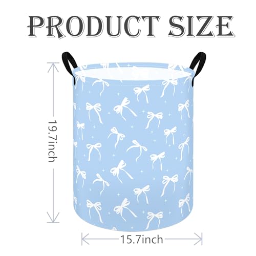 Image of Kids Laundry Storage Hamper Toys Nursery Bin with Handles | Gift Laundry Basket ,Storage Basket for Kids Room Bedroom Decor