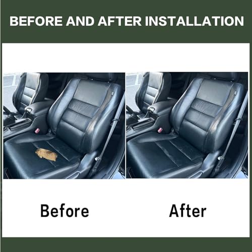 FZJDSD Black Driver & Passenger Side Bottom & Top Lean Back Microfiber Leather Replacement Seat Covers Compatible with Honda Accord 2008 2009 2010 2011 2012 by FZJDSD - Used condition - Image 2