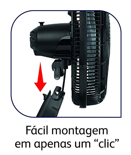 Ventilador 40 cm Silence Force Arno Preto/ Prata 110V