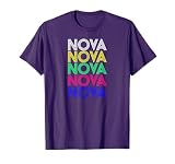NOVA Personalized First Name Retro Vintage Style T-Shirt