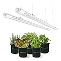 MARS HYDRO VG80, 4ft Led Grow Lights for Indoor Plants, 5000K Full Spectrum, 2x4 Coverage, IP65 Waterproof Linkable Under Canopy Plant Light Strip for Seedling Veg Flower (2x40W, 450W Equivalent)