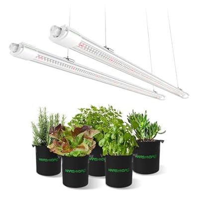 MARS HYDRO VG80, 4ft Led Grow Lights for Indoor Plants, 5000K Full Spectrum, 2x4 Coverage, IP65 Waterproof Linkable Under Canopy Plant Light Strip for Seedling Veg Flower (2x40W, 450W Equivalent)