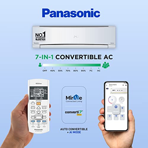Panasonic 1.5 Ton Wi-Fi Inverter 4 Star Smart Split AC (Copper Condenser, 7 in 1 Convertible with additional AI Mode, 4 Way Swing, PM 0.1 Air Purification Filter, CS/CU-NU18YKY4W,2023 Model, White) - Image 5
