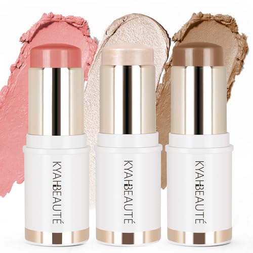 Trio Contour Sticks Set, Highlighter Stick & Bronzer Stick & ...