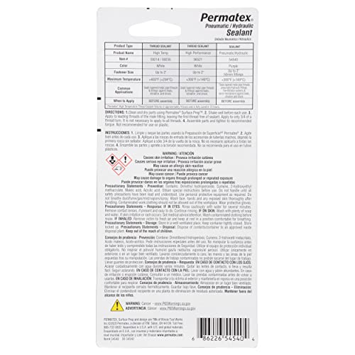 Permatex 54540 Pneumatic and Hydraulic Sealant - 1.22 oz. - Thumbnail 2