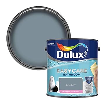 Dulux Easycare Bathroom Soft Sheen Emulsion Paint For Walls And Ceilings - Denim Drift 2.5 Litres