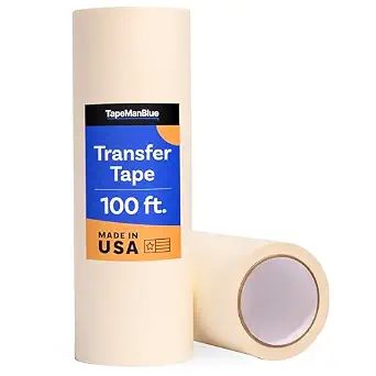 TapeManBlue 12" x 100' Paper Transfer Tape for Vinyl