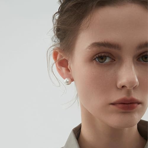 3 Pairs Stud Earrings Set For Women Gold Pearl Earrings Studs Set Hypoallergenic Cubic Zirconia Earrings3