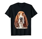Motif tête de basset hound Basset Hound T-Shirt