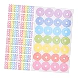 NUOBESTY 40 Sheet Reinforcement Sticker Labels for Loose Leaf Paper Self Adhesive Hole Protectors Decorative and Functional Decals for School Office and Crafting Needs Tear Resistant Design