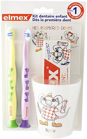 Elmex Kit Dentaire Enfant Bleu Jaune Amazon Fr Hygiasne Et Soins Du Corps