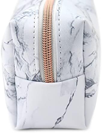 Fashion Stationery White Marble Pencil Cases Lined Notebook Notepad & Ballpoint Pen Girls Ladies Teenagers Birthday Gifts for Women