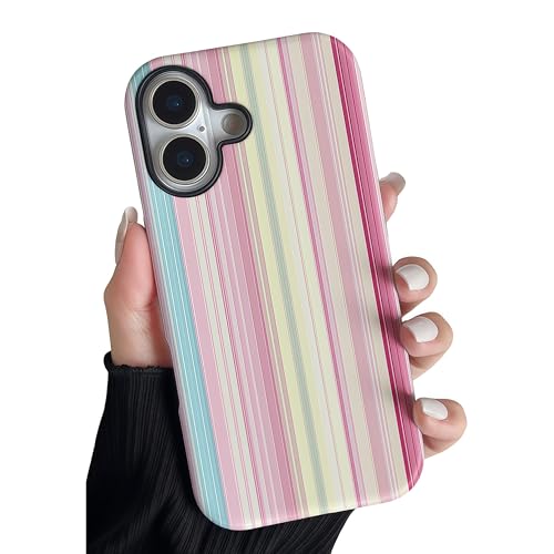 Coque iPhone 17 rigide double couche et étui arc-en-ciel durable