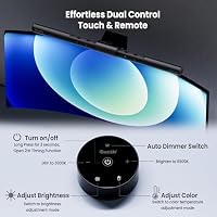 Quntis Computer Monitor Lampe 41cm Light Bar Fernbedienung Touch Control – Ansicht 3
