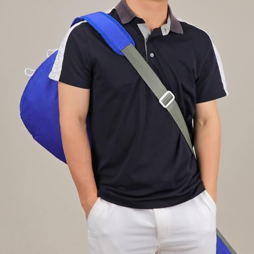 TOURBON Tragbare Golftasche aus Nylon, leicht, Sonntags-Tragetasche, faltbar, für Golfschläger/Reisen, Training, Blau