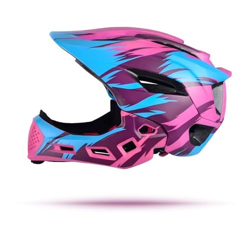 Natuway JC-012 Toddler And Kids Full Face Helmet, Girl And Boy Full Face Helmet Bmx Multi-Sport Detachable Downhill Mountain Helmet thumb #6