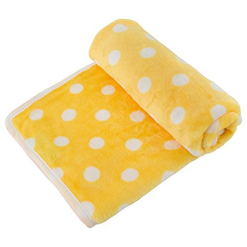 Utopipet Multi-Pack Of 3 Pet Blankets For Dog Cat Animal 35 X 27 Inches Fleece Polka Dot Design All Year Round Puppy Kitten Bed Warm Sleep Mat Fabric Indoors Outdoors (Three Colors) #TOP3