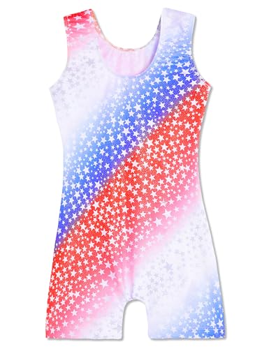 Image of Domusgo Gymnastics Leotards for Girls Sparkly One Piece Biketard Size 1-10Y