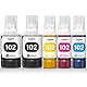 Tinte 102 Multipack kompatibel für Epson ET-2850 ET-4750 ET-4850 ET-2750 ET-2856 ET-3850 ET-4856 ET-15000 ET-3750 ET-2700 ET-3700 ET-2751 ET-2756 ET-2851 Drucker (2Schwarz, C, M, Gelb)