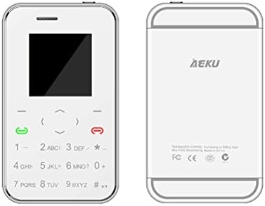 CBSKY AEKU I6 1.54 Inch Mini Credit Card Size Cell Phone Ultra-slim Student Versions, 2G GSM Mobile Phone Unlocked(Slivery)
