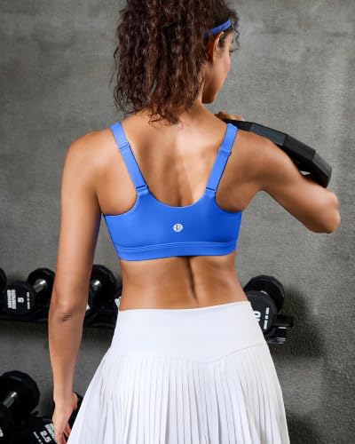 Image of RUNNING GIRL Adjustable Sports Bras for Women High Support,Full Coverage Molded Cup Sports Bra High Impact Workout Gym