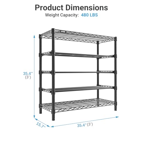 Image of VIPEK S1 Plus 5-Tier Shoe Rack, Extra Wide Heavy Duty Shoe Storage Shelf