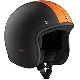  Bandit ECE Jet Race Jethelm (Black/Orange,XXL (61))