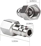 20PCS Euro Air Line Hose 1/4'' Quick Release Fitting Set BSP Male Female - Image 3