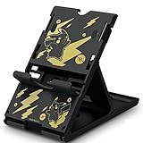 Nintendo Switch Compact Playstand (Black & Gold Pikachu) by HORI - Officially Licensed by Nintendo and Pokemon, Adjustable