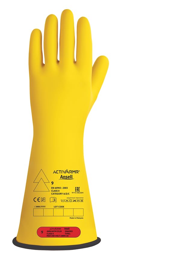 Ansell Rig014ybsc Guanti Unisex - Adulto (Pacco da 1)