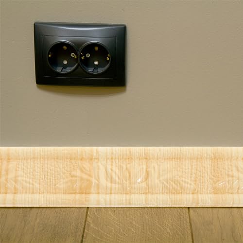 jojofuny 2 Rolos De Decoração De Bordas De Parede Descascam E Colam Espuma Flexível