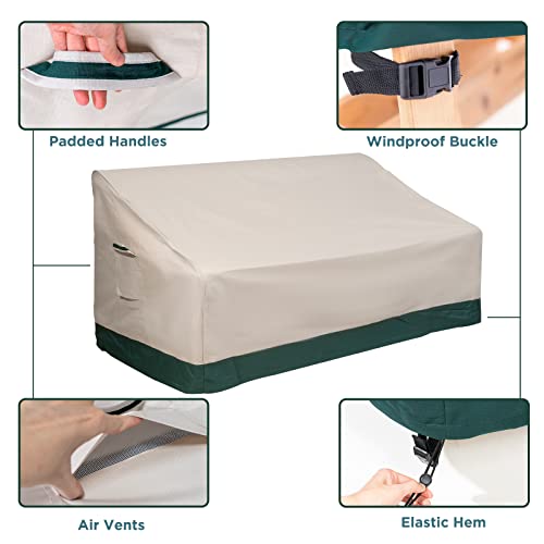 Forvio Outdoor Sofa Cover, 100% Waterproof 600D Heavy Duty Patio Couch Cover For 2-3 Seater With Uv Protection And Rip Resistance, 78" W X 34" D X 32" H #TOP5